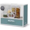 Afbeelding van Mepal – Starterset bewaardoos Modula – 5-delig – wit – bewaardozen voedsel – voorraaddozen - stapel