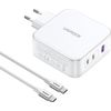 Afbeelding van UGREEN 140W GaN Snellader - Nexode USB-A+2*USB-C - Fast Charger met USB-C Cable wit - MacBook Pro/A