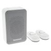 Afbeelding van Honeywell DC313NFB - Draadloze deurbelset met 2 deurdrukkers - Wit