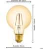 Afbeelding van EGLO connect.z Smart LED Lamp - E27 - Ø 8 cm - G80 - 2200K - Dimbaar - Zigbee