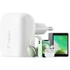 Afbeelding van Belkin Boost Charge adapter met kabel - USB-C naar Lightning - 1m - 20W - Wit
