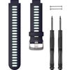 Afbeelding van Garmin Forerunner 735 Siliconen Vervanging Horlogebandje - Polsbandje - Wearablebandje - Blauw/Zwar