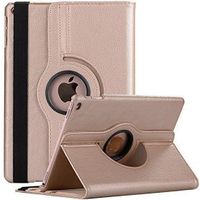 Geschikt voor iPad 2017 / iPad 2018 Draaibaar Hoesje met stylus pen Multi stand Case - Goud