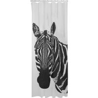 Sealskin Zebra Douchegordijn 180x200 cm - Peva - Zwart / Wit