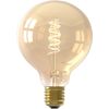 Afbeelding van Calex Spiraal Filament LED Lamp - G95 Vintage Lichtbron - E27 - Goud - Warm Wit Licht - Dimbaar