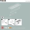 Afbeelding van Tiger Carv - Toiletrolhouder - Wc rolhouder met planchet - Zonder boren met TigerFix (apart verkrij