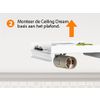 Afbeelding van Smartwares Plafondlamp - Ø 30 cm - Zwart - E14 - 10.004.64