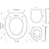 Afbeelding van Tiger Pasadena Toiletbril - WC bril - Thermoplast - Wit