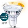 Afbeelding van Philips LED Spot SceneSwitch - 50 W - GU10 - warmwit licht