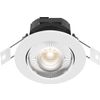 Afbeelding van Calex Slimme Inbouwspots - Set van 3 stuks - Smart LED Downlight Dimbaar - Kantelbaar - Warm Wit Li