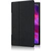 Afbeelding van Lenovo Yoga Tab 11 Bookcase hoesje - Just in Case - Effen Zwart - Kunstleer