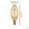Afbeelding van EGLO LED Lamp- Ø3,7 cm - E14 - 320lm - Golden Age - dimbaar