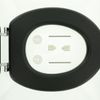 Afbeelding van Tiger Leatherlook - Toiletbril - WC bril - MDF - Zwart