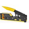 Afbeelding van Krimptang - CAT5 / CAT5e / CAT6 / CAT6a / CAT7 / RJ12 / RJ45 - Snijden / Strippen / Tang - Rubberen