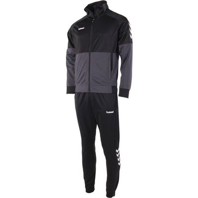 Afbeelding van Hummel Authentic Polyesterpak Kinderen - Zwart / Antraciet | Maat: 116