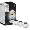 Afbeelding van Calex Slimme Inbouwspots - Set van 3 stuks - Smart LED Downlight Dimbaar - Kantelbaar - Warm Wit Li