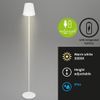 Afbeelding van BRILONER - KIKI - LED accu vloerlamp, in hoogte verstelbaar, dimbaar, USB-C, metaal wit, 3000 Kelvin