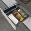 Afbeelding van Kitchenful Kruidenrek lade - kruiden organiser - 6 stuks - zwart - verstelbaar - metaal - kruiden o