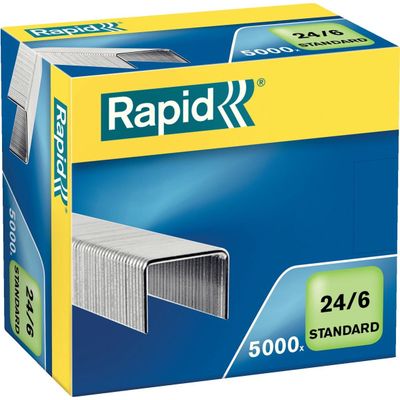 Afbeelding van Rapid Nietjes 24/6 Gegalvaniseerd - Doos van 5.000 Nietjes