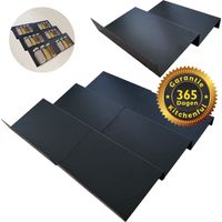 Kitchenful Kruidenrek lade - kruiden organiser - 6 stuks - zwart - verstelbaar - metaal - kruiden o