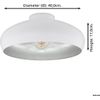 Afbeelding van EGLO Mogano Plafondlamp - E27 - Ø 40 cm - Wit/Zilver