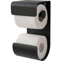 Sealskin Brix - Toiletrolhouder dubbel - Zwart