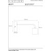 Afbeelding van Lucide SCOTT Wandlamp 1xE27 Zw.