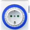 Afbeelding van Q-Link schakelklok mechanisch vierkant wit