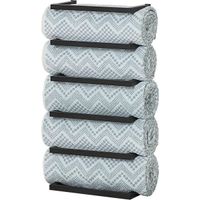 Sealskin Carré - Handdoekrek groot - 12 x 24 x 48 cm - Zwart