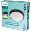 Afbeelding van Philips Doris badkamer plafondlamp - zwart - klein - 6 W