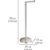 Afbeelding van WENKO Toiletrolhouder 2-in-1 RVS mat - Reserverolhouder - WC Rolhouder