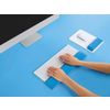 Afbeelding van Leitz WOW Ergo Ergonomische Verstelbare Polssteun voor Toetsenbord - Blauw