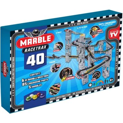 Afbeelding van Marble Racetrax Circuit Set Knikkerbaan - Racebaan - 40 Sheets 6 Meter