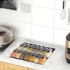 Afbeelding van Kitchenful Kruidenrek lade - kruiden organiser - 6 stuks - zwart - verstelbaar - metaal - kruiden o