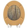 Afbeelding van SCHÜTTE WC-Bril 80124 SOLID WOOD - MDF-Hout - Soft Close - Verchroomde Scharnieren - Decor - 3-zijdi