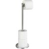 Afbeelding van WENKO Toiletrolhouder 2-in-1 RVS mat - Reserverolhouder - WC Rolhouder