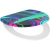 Afbeelding van SCHÜTTE WC-Bril 82191 NEON PAINT - Duroplast - Soft Close - Verchroomde Scharnieren - Decor - 1-zij