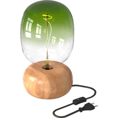 Afbeelding van Calex Tafellamp Rond - Scandinavisch - E27 Fitting - FSC Hout - Excl. Lichtbron