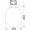 Afbeelding van Tiger Leatherlook - Toiletbril - WC bril - MDF - Zwart