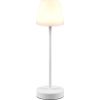 Afbeelding van REALITY Martinez - Tafellamp - Wit - SMD LED - Oplaadbaar - Dimbaar - RGB - IP44