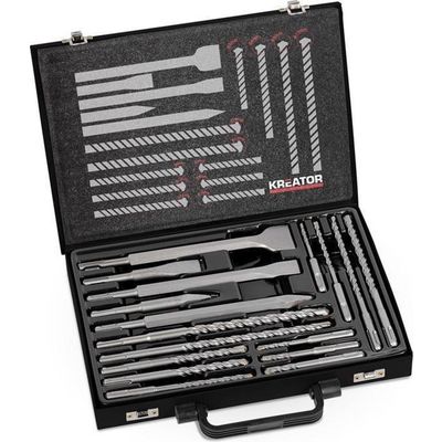 Afbeelding van Kreator KRT012801 - Bit- en borenset - SDS-Plus - 17 delige beitelset