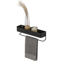 Sealskin Brix - Wandrek met handdoekrek 35 cm - Zwart