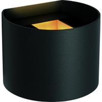 Lucide AXI Wandspot Badkamer - LED - 2x3,5W 2700K - IP54 - Zwart