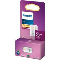 Philips energiezuinige LED Capsule Transparant - 28 W - G4 - warmwit licht - 2 stuks - Bespaar op e