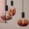 Afbeelding van Calex Avesta Colors Marron - E27 LED Lamp - Filament Lichtbron Dimbaar - 5W - Warm Wit Licht
