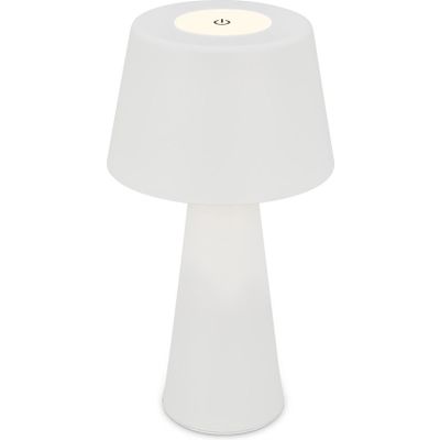 Briloner Leuchten KIHI Oplaadbare LED tafellamp 3,5W 3-traps dimmer Touch oplaadbare batterij wit Foto van Briloner Leuchten KIHI Oplaadbare LED tafellamp 3,5W 3-traps dimmer Touch oplaadbare batterij wit