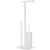 Afbeelding van Sealskin Square Toiletbutler vrijstaand - Toiletborstel met houder - Toiletrolhouder zonder klep -
