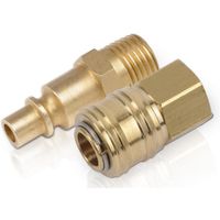 Powerplus POWAIR0261 Compressor koppelingen - Verloopstuk vrouwelijk - Orion naar Euro koppeling -