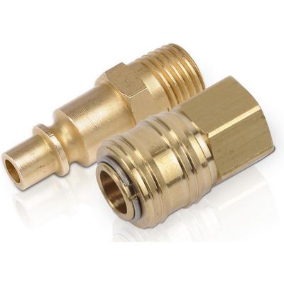 Afbeelding van Powerplus POWAIR0261 Compressor koppelingen - Verloopstuk vrouwelijk - Orion naar Euro koppeling -
