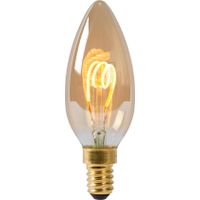 Lucide C35 Filament lamp - Ø 3,5 cm - LED Dimb. - E14 - 1x3W 2200K - Amber
